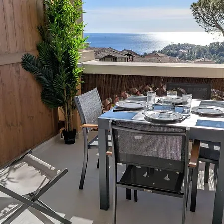 L'adresse Cap Esterel, T2 Vue Mer, Clim, Parking & 5 Piscines Apartamento *